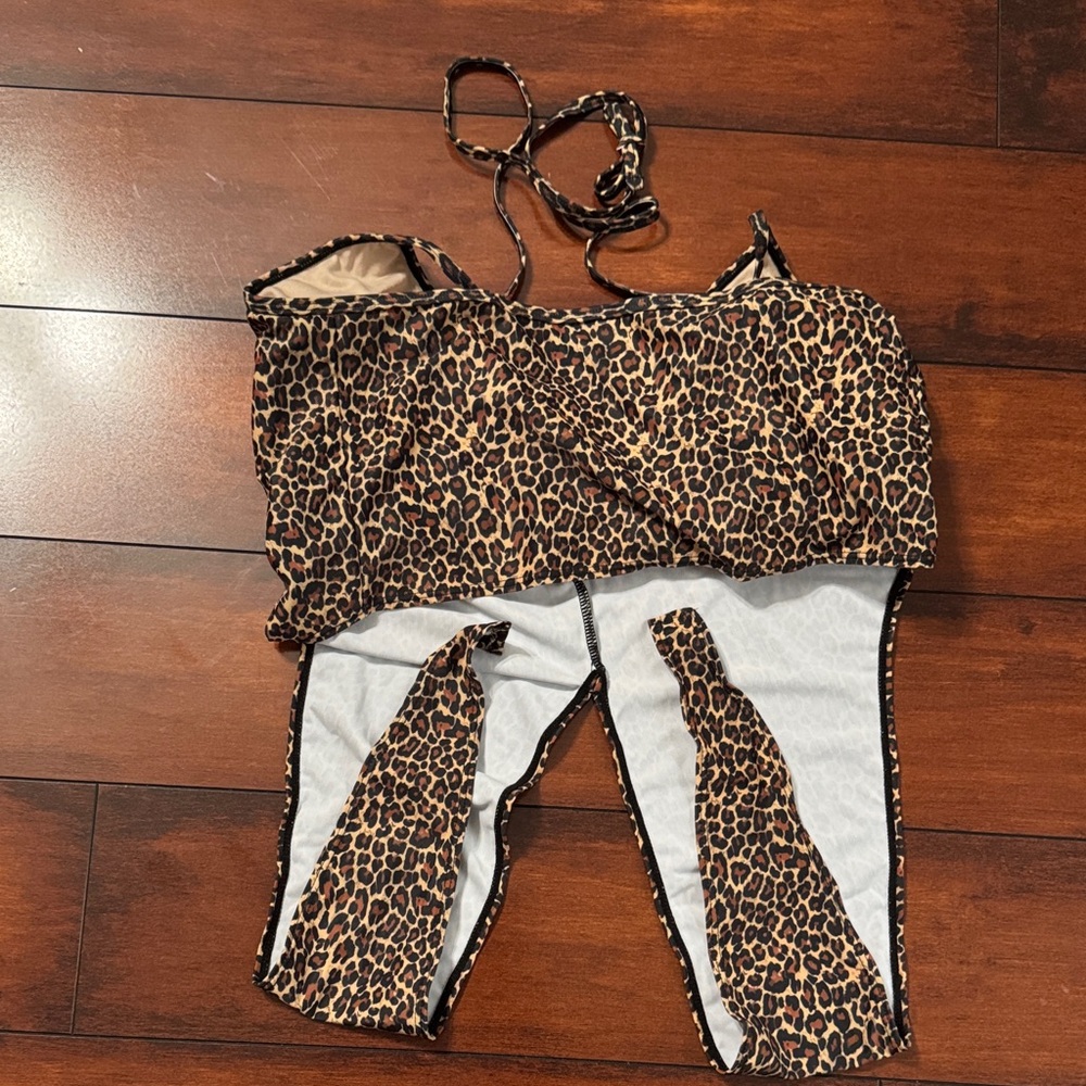 Kortni Jeane Animal Print Spaghetti Strap Top - Picture 3 of 4